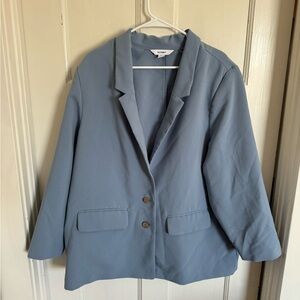 Old Navy Relaxed Unline Blazer in Blue Harvest size xxl